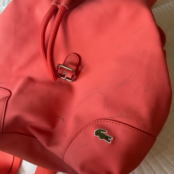 Lacoste Vintage Pink Backpack (AS IS) - Picture 2 of 5